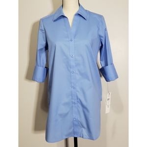 Foxcroft NYC Button Down Tunic